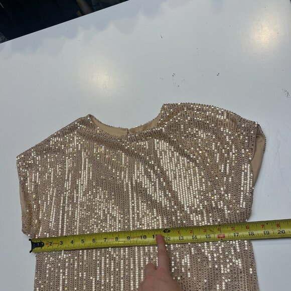 NWT Vine & Love Gold Sequin Party Dress - Picture 4 of 5